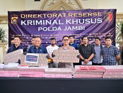 Ditreskrimsus Polda Jambi Ungkap Pembobolan Bank Jambi Rp144,82 Miliar, Tiga Tersangka Diamankan